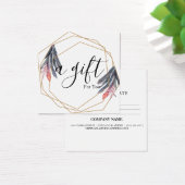 Eenvoudig en modern bedrijfscadeaubon vierkante visitekaartjes (Bureau)