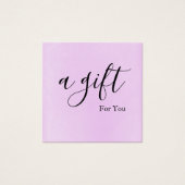 Eenvoudig en modern bedrijfscadeaubon vierkante visitekaartjes (Voorkant)