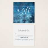 Eenvoudig en modern bedrijfscadeaubon vierkante visitekaartjes (Voorkant /achterkant)