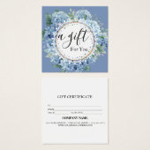 Eenvoudig en modern bedrijfscadeaubon vierkante visitekaartjes (Voorkant /achterkant)