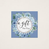 Eenvoudig en modern bedrijfscadeaubon vierkante visitekaartjes (Voorkant)