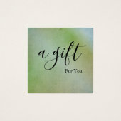 Eenvoudig en modern bedrijfscadeaubon vierkante visitekaartjes (Voorkant)