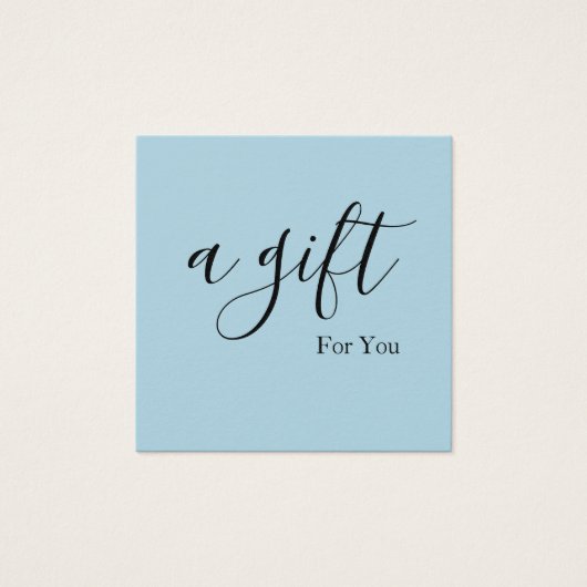 Eenvoudig en modern bedrijfscadeaubon vierkante visitekaartjes (Voorkant)