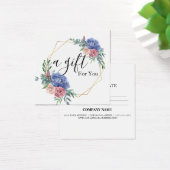 Eenvoudig en modern bedrijfscadeaubon vierkante visitekaartjes (Bureau)