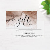 Eenvoudig en modern bedrijfscadeaubon visitekaartje (Bureau)