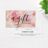 Eenvoudig en modern bedrijfscadeaubon visitekaartje (Bureau)