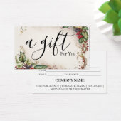 Eenvoudig en modern bedrijfscadeaubon visitekaartje (Bureau)