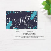 Eenvoudig en modern bedrijfscadeaubon visitekaartje (Bureau)