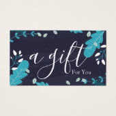 Eenvoudig en modern bedrijfscadeaubon visitekaartje (Voorkant)