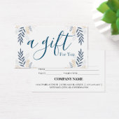 Eenvoudig en modern bedrijfscadeaubon visitekaartje (Bureau)