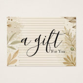 Eenvoudig en modern bedrijfscadeaubon visitekaartje (Voorkant)