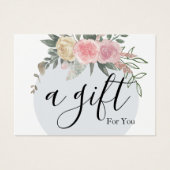 Eenvoudig en modern bedrijfscadeaubon visitekaartje (Voorkant)