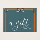 Eenvoudig en modern bedrijfscadeaubon visitekaartje (Voorkant)