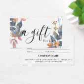 Eenvoudig en modern bedrijfscadeaubon visitekaartje (Bureau)