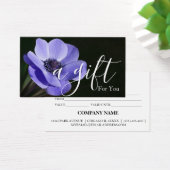 Eenvoudig en modern bedrijfscadeaubon visitekaartje (Bureau)