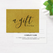 Eenvoudig en modern bedrijfscadeaubon visitekaartje (Bureau)