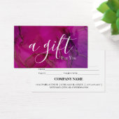 Eenvoudig en modern bedrijfscadeaubon visitekaartje (Bureau)