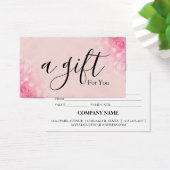 Eenvoudig en modern bedrijfscadeaubon visitekaartje (Bureau)