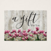 Eenvoudig en modern bedrijfscadeaubon visitekaartje (Voorkant)