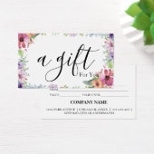 Eenvoudig en modern bedrijfscadeaubon visitekaartje (Bureau)