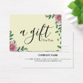 Eenvoudig en modern bedrijfscadeaubon visitekaartje (Bureau)