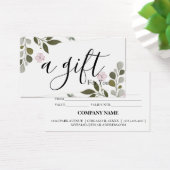 Eenvoudig en modern bedrijfscadeaubon visitekaartje (Bureau)