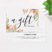 Eenvoudig en modern bedrijfscadeaubon visitekaartje (Bureau)