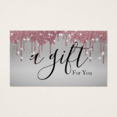 Eenvoudig en modern bedrijfscadeaubon visitekaartje (Voorkant)