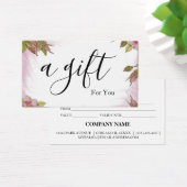 Eenvoudig en modern bedrijfscadeaubon visitekaartje (Bureau)