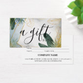 Eenvoudig en modern bedrijfscadeaubon visitekaartje (Bureau)