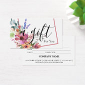 Eenvoudig en modern bedrijfscadeaubon visitekaartje (Bureau)