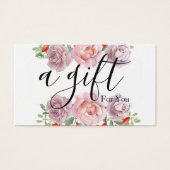 Eenvoudig en modern bedrijfscadeaubon visitekaartje (Voorkant)