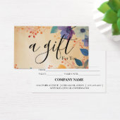 Eenvoudig en modern bedrijfscadeaubon visitekaartje (Bureau)