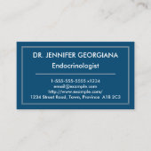 Eenvoudig en modern Endocrinoloog Visitekaartje (Voorkant)