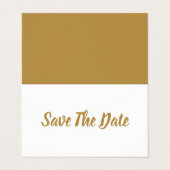 Eenvoudig en modern, foto bespaart de datumkaart visitekaartjes (Buitenkant ongevouwen)