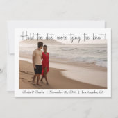 Eenvoudig en modern Houd de datum foto Save The Date (Voorkant)