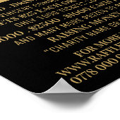 Eenvoudig en modern, Raffle Ticket Fundraiser Even Poster (Hoek)