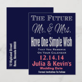 Eenvoudig en modern sparen het Briefkaart van de D (Voorkant / Achterkant)