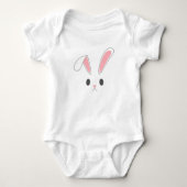 Eenvoudig en Schattige Easter Bunny Rabbit | kostu Romper (Voorkant)