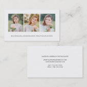 Eenvoudig en schoon | Visitekaartjes voor fotograf (Voorkant / Achterkant)