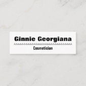 Eenvoudig en vaag Cosmeticiaans Visitekaartje (Voorkant)