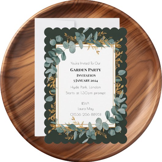 Eenvoudig Eucalyptus Greenery Wedding Kaart