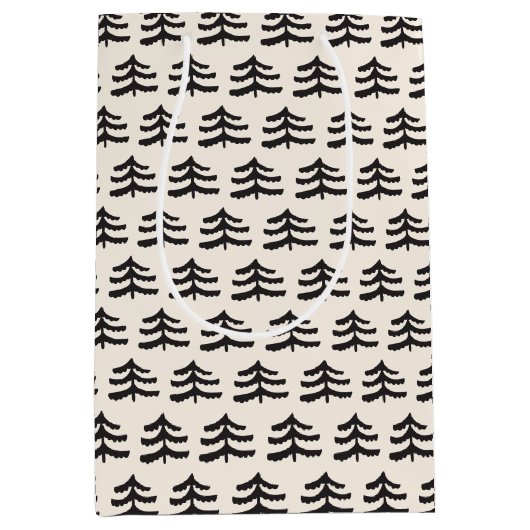 Eenvoudig Evergreen Modern Medium Cadeauzakje (Voorkant)