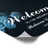 Eenvoudig Flora Gold Geometric Lijst Weddenschap W Poster (Hoek)