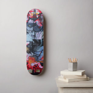 Eenvoudig formaat staat Gothic Love Mixed Media Un Skateboard