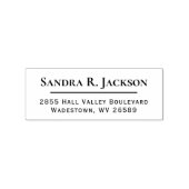 Eenvoudig formeel bedrijfsadres voor aangepaste na 	rubberstempel (Afrduk)