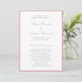 Eenvoudig formeel elegante roze stoffige roos brui programma (Staand voorkant)