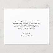 Eenvoudig fotobudget Weddenschap Hartelijk dank (Achterkant)