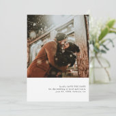 Eenvoudig fotothema Bewaar de datum aankondiging (Staand voorkant)