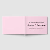 Eenvoudig Funeral Guest Book Gastenboek (Volledig)